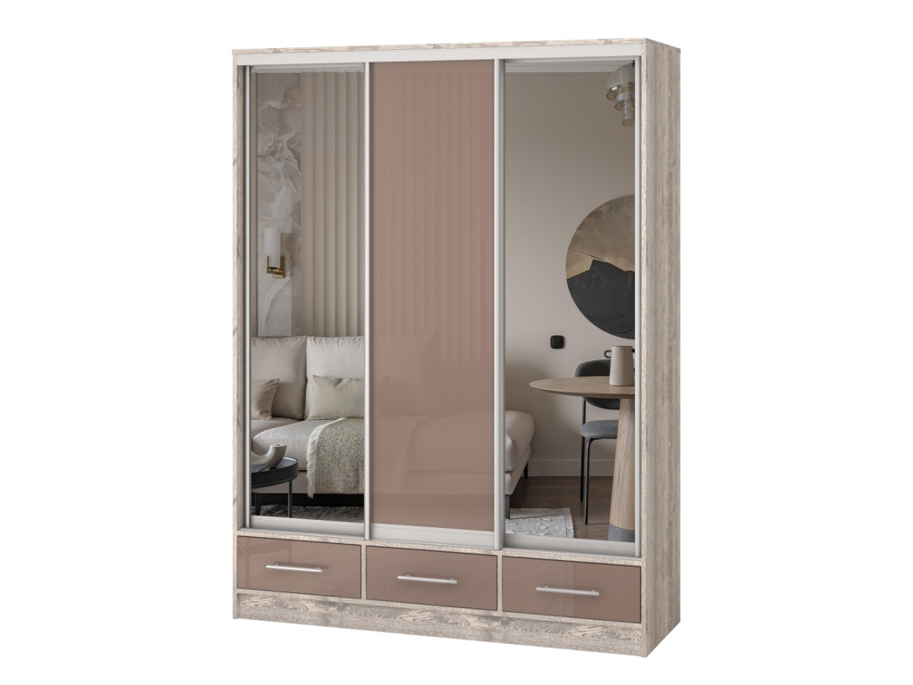 Весаль 3хств 1500х2000х400 ящ МДФ зеркало2 (дуб апрель светлый).jpg