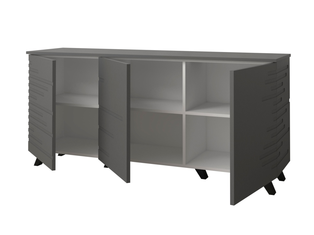 Комод Кэри (корпус белый-фасады SF-019 Графит)_откр.jpg