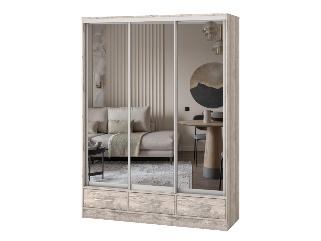 Весаль 3хств 1500х2000х400 ящ зеркало3 (дуб апрель светлый).jpg