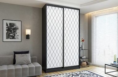 Шкаф купе 2-х дверный "Сканди-3" фотопечать