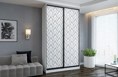 Шкаф купе 2-х дверный "Сканди-1" фотопечать