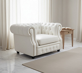 Кресло "Честер лофт" белое