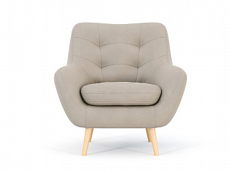 Кресло для отдыха "Бари" велюр зара крем 02