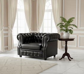 Кресло "Честер лофт" черное