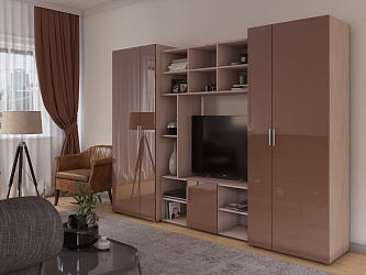 Модульная стенка для гостиной "Локер-16"