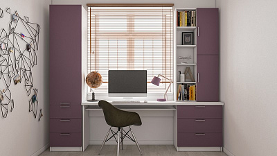 Модульная подростковая мебель у окна "Алиса-3"