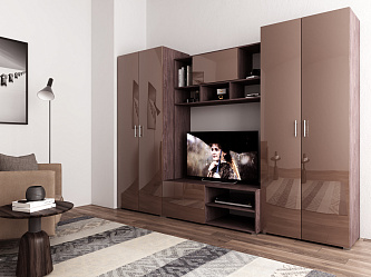 Модульная стенка для гостиной "Некст эко-4"
