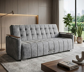 Диван книжка "Мадрид" серый