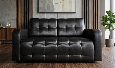 Диван "Оксфорд нераскладной черный"