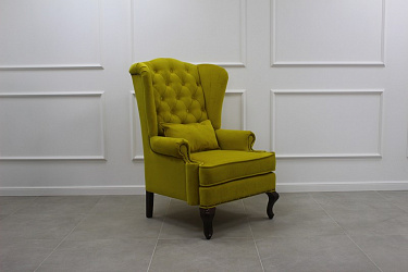 Каминное кресло "Скотленд" каретная стяжка