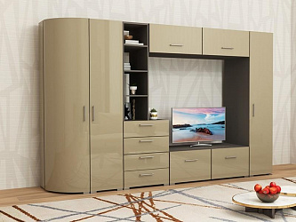 Модульная стенка для гостиной "Радиолла-10"